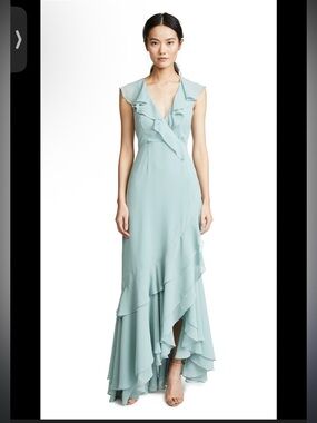 C/Meo Collective Be About You Ruffle Maxi Dress Size S NWT